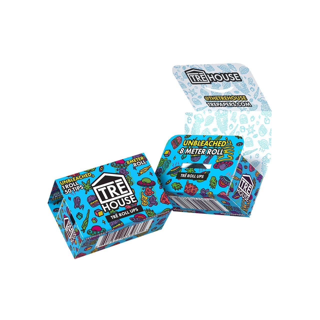 TRE House Ultra Thin Roll Ups 8M Roll w/Filter Tips - My Delta 8 Store