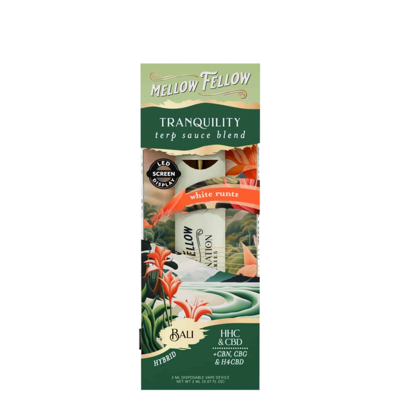 Mellow Fellow Terp Sauce Blend Disposable 2ML white runtz
