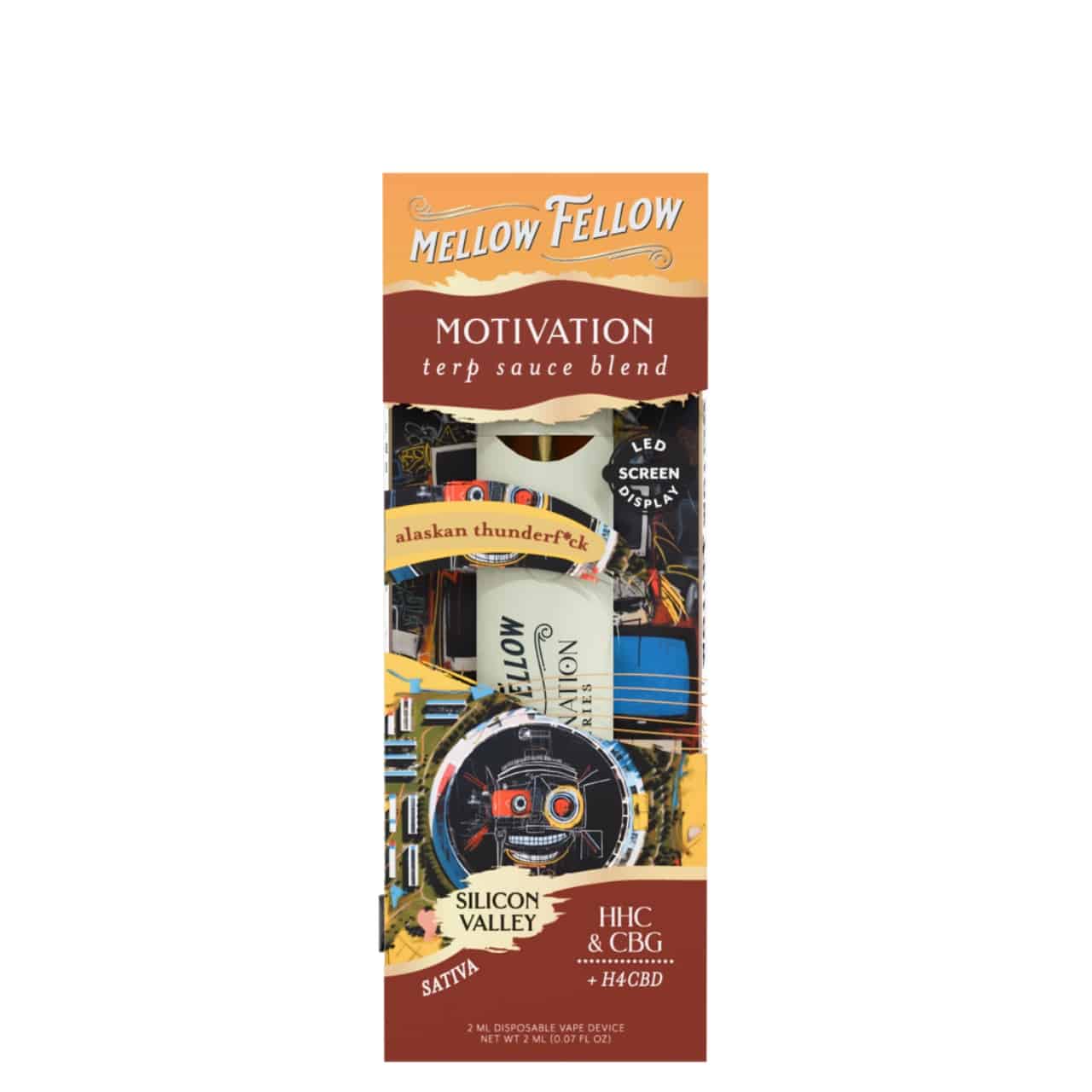 Mellow Fellow Terp Sauce Blend Disposable 2ML Alaskan thunder