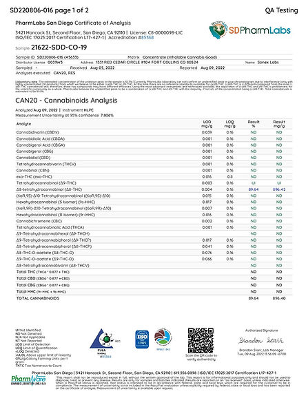 Hydro Hemp 1mL Delta-8 Cartridge - Gelato (Hybrid)