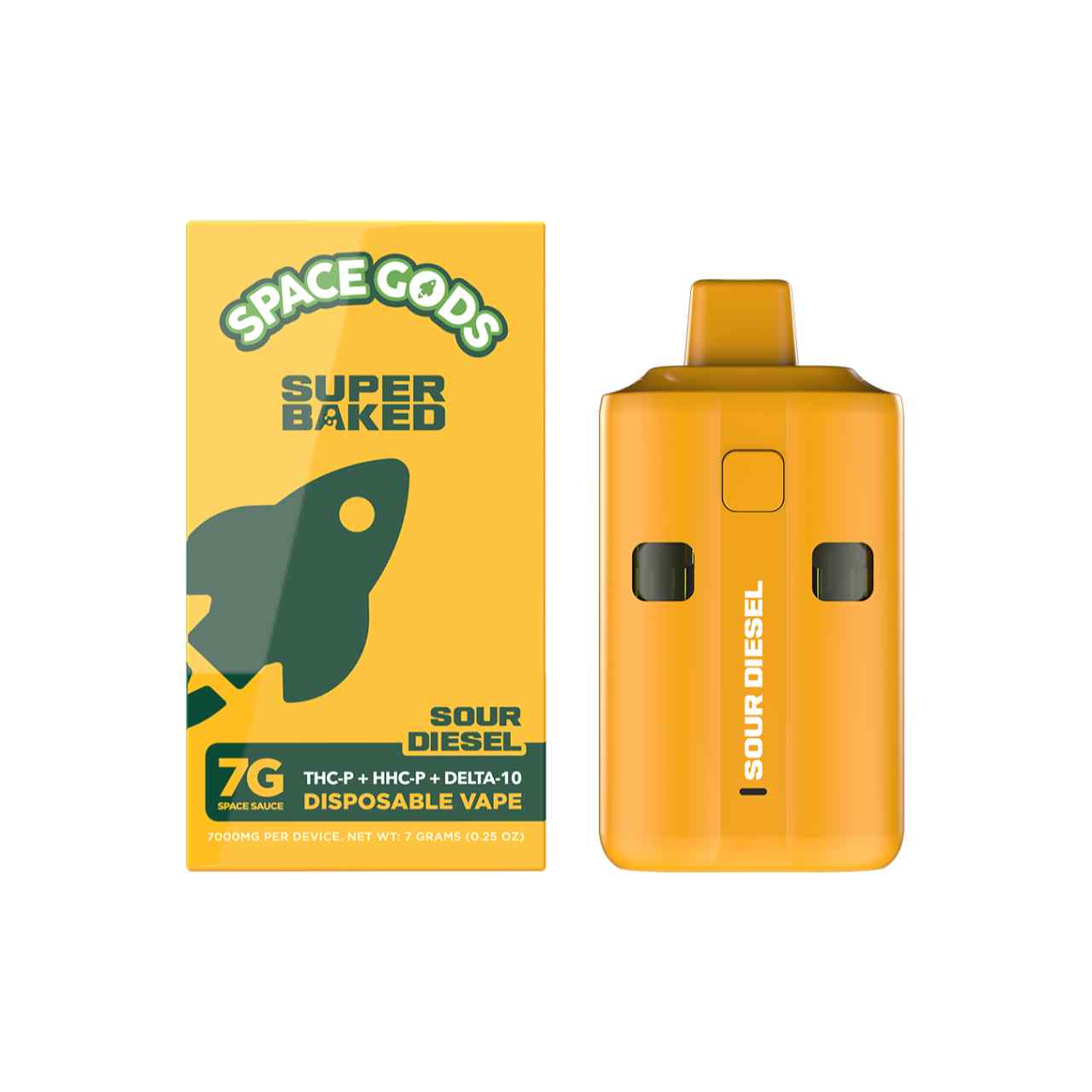 Space Gods Super Baked THC-P + HHC-P + Delta-10 Disposable | 7G