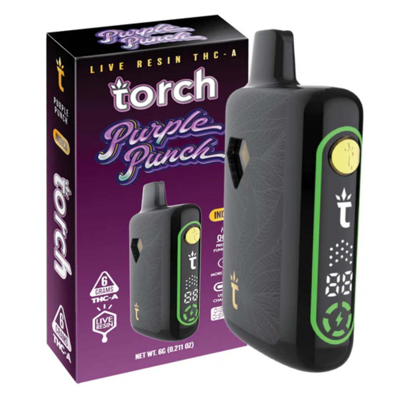 TORCH Pulse THC-A Live Resin Disposable 6G Purple Punch Indica