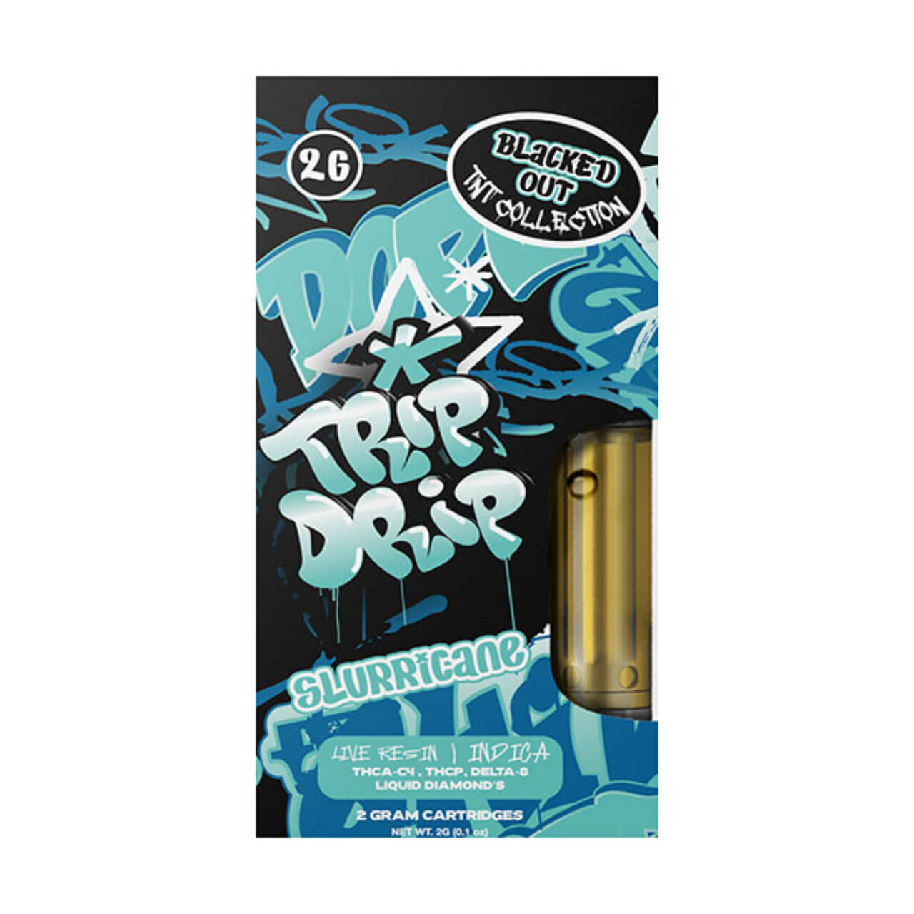 Trip Drip Blacked Out TNT Collection Live Resin THC-A Cartridge | 2G