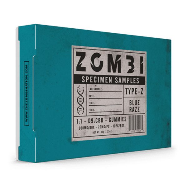 Zombi-Specimen-Sample-Type-Z-11-Delta-9-CBD-Gummies-200MG-Blue-Razz.