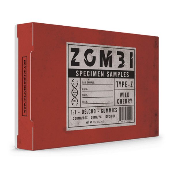Zombi-Specimen-Sample-Type-Z-11-Delta-9-CBD-Gummies-200MG-Wild-Cherry.
