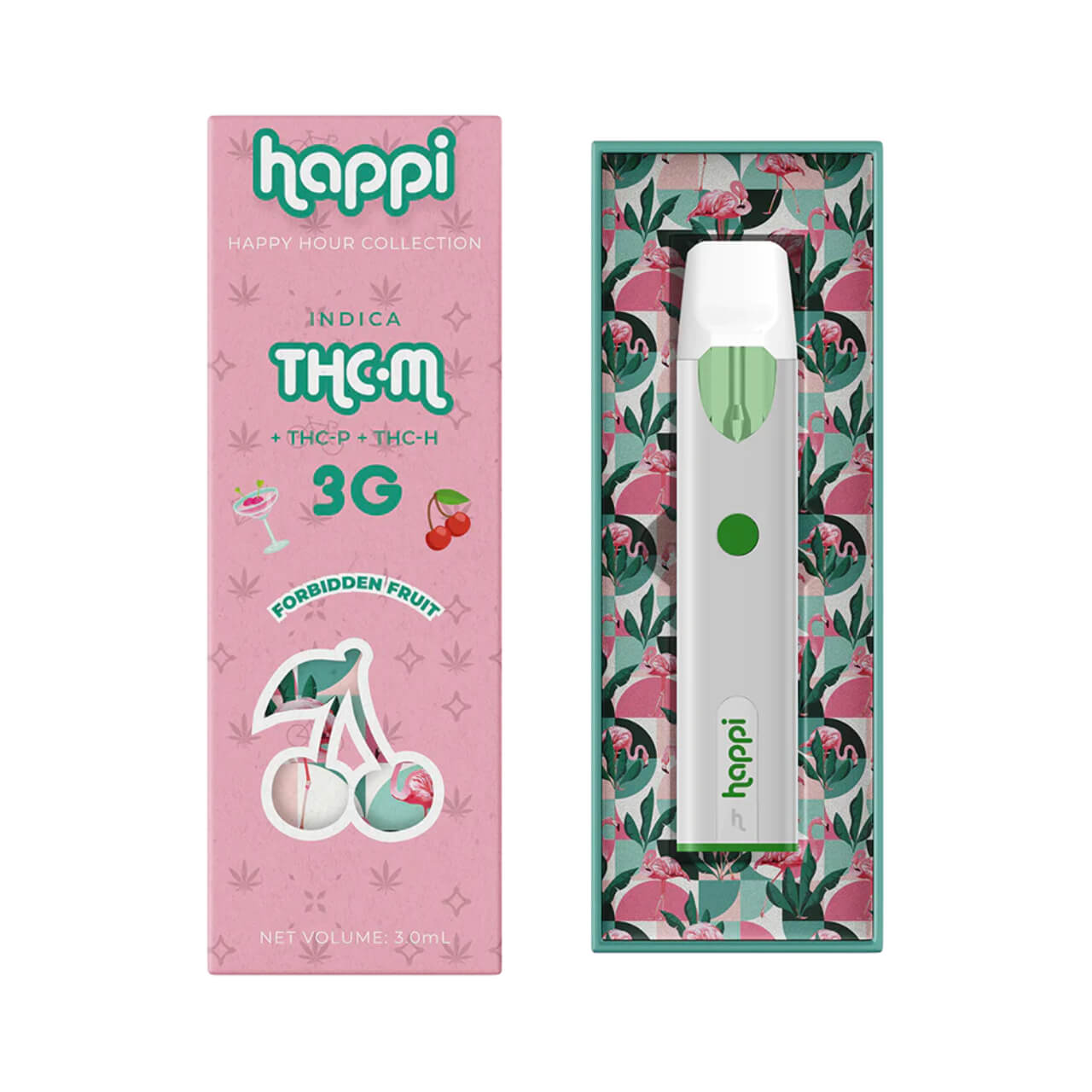 happi THC-M, THC-P, and THC-H 3G Disposable