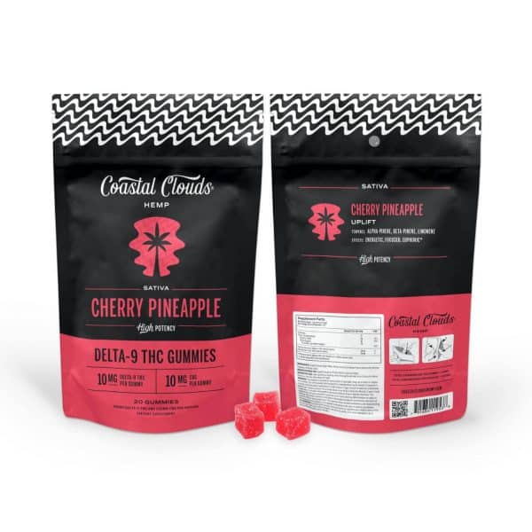 Coastal Clouds D9/THC Gummies Pineapple