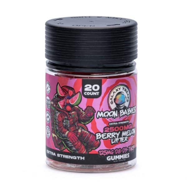 Galaxy Treats Moon Babies Extra Strength D8/D9/THCP Gummies 2500MG Berry Melon Lifter