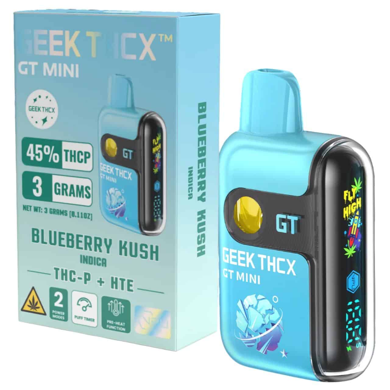 Geek THC-X GT Mini THC-P/HTE Disposable - 3G Blueberry Kush