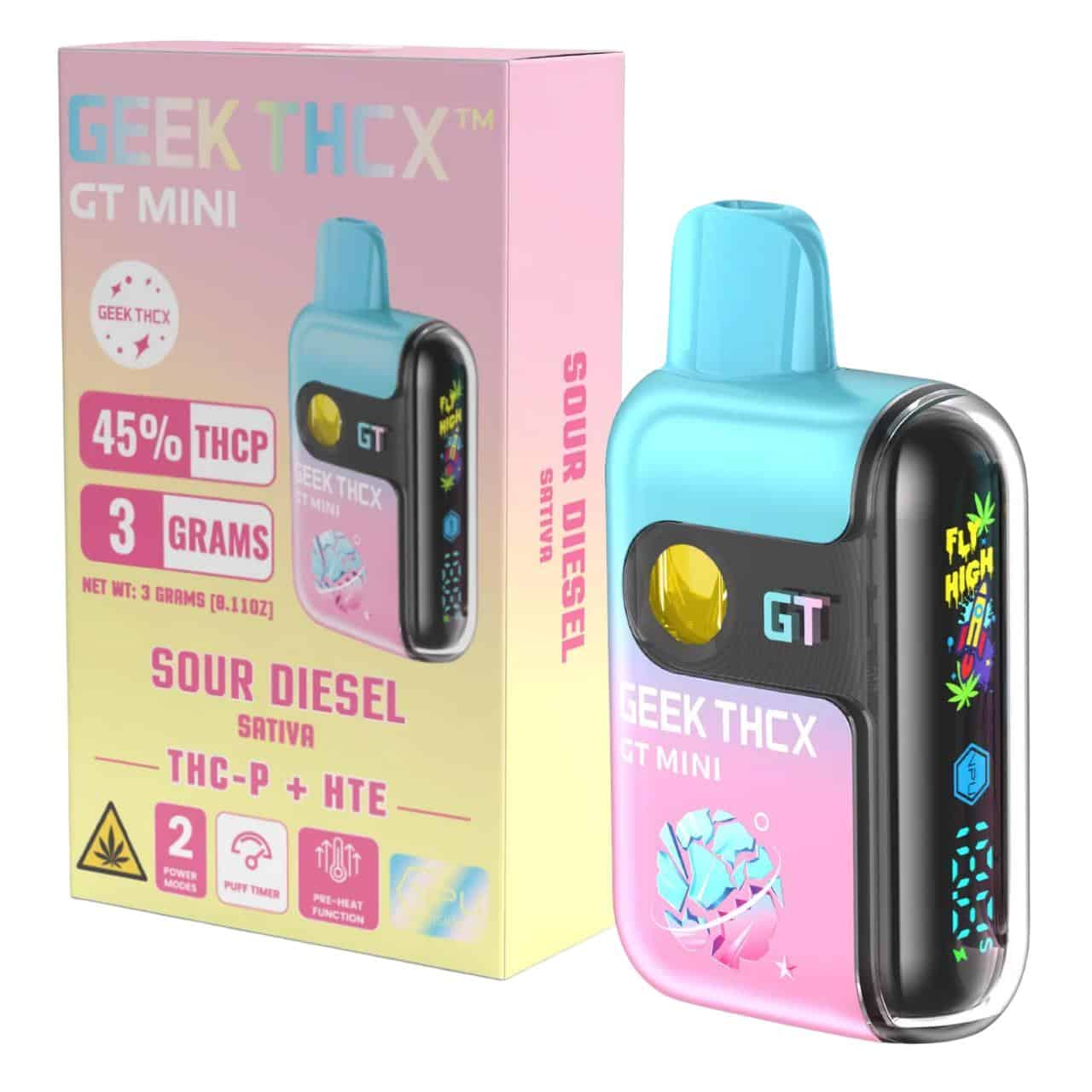 Geek THC-X GT Mini THC-P/HTE Disposable - 3G Sour Diesel