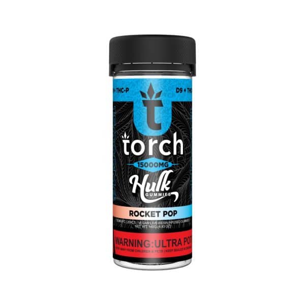 Torch D9/THC-P Hulk Live Resin Gummies 15000MG Rocket Pop