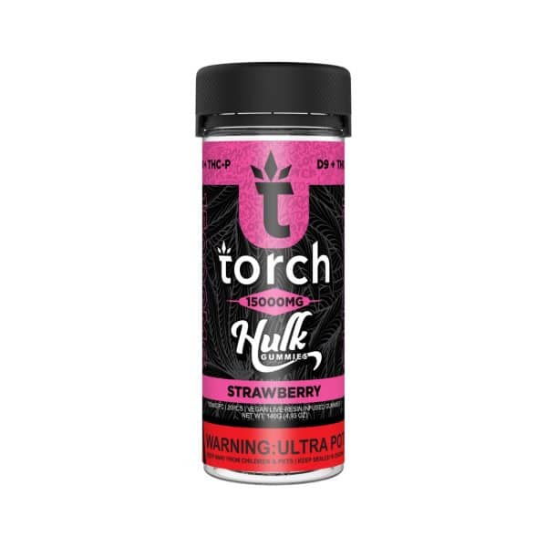 Torch D9/THC-P Hulk Live Resin Gummies 15000MG Strawberry