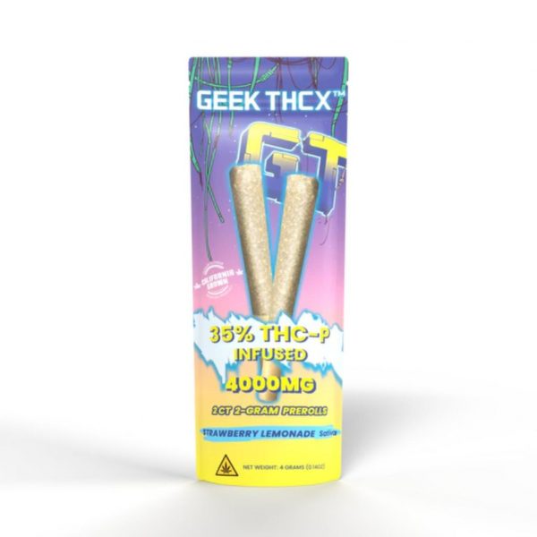 Geek THCX THC-P Infused Prerolls 4G 2CT