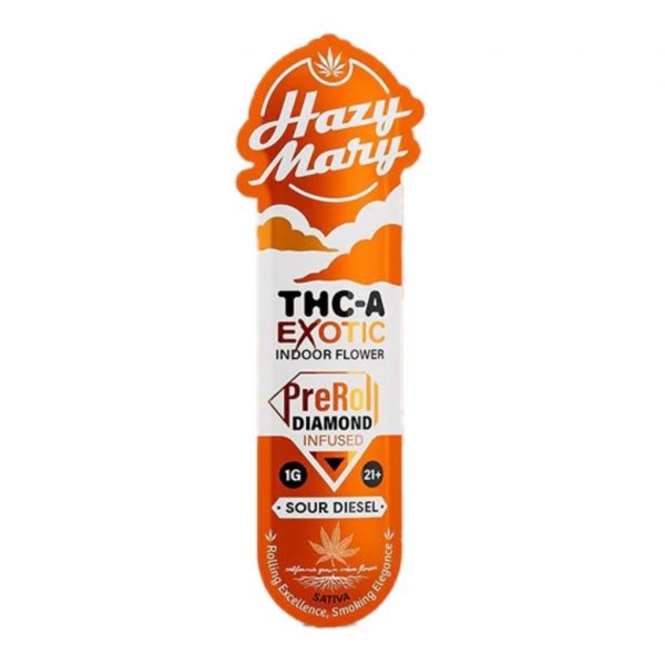 Hazy Mary Exotic Diamond Infused PreRoll 1G-1CT