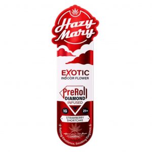 Hazy Mary Exotic Diamond Infused PreRoll 1G-1CT