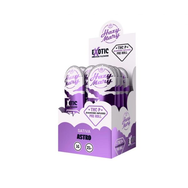 Hazy Mary Exotic THCP Diamond Infused PreRolls 1G-1CT