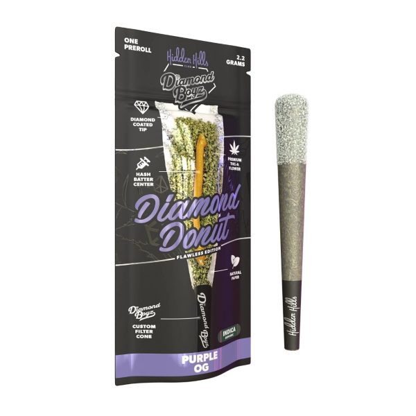 Hidden Hills Club x Diamond Boyz Diamond Donut 2.2G Pre Roll – 1CT
