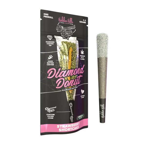 Hidden Hills Club x Diamond Boyz Diamond Donut 2.2G Pre Roll – 1CT
