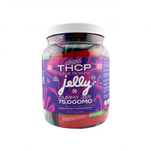 Jelly THCP High Potent Live Rosin Gummy Jar 75000MG-Blueberry Drip
