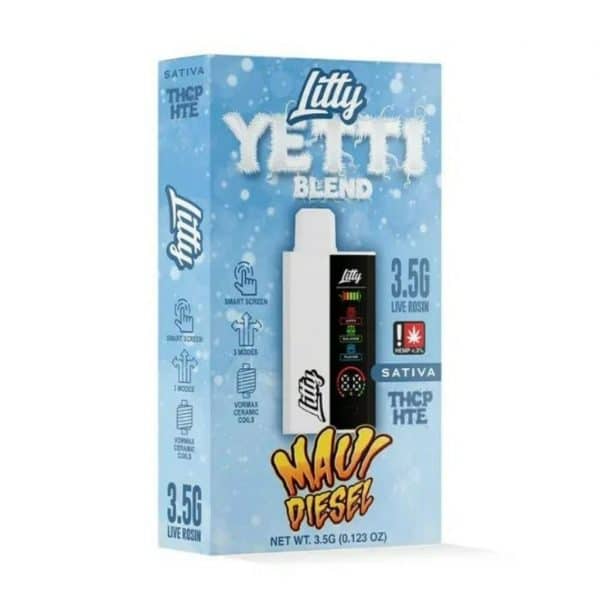 Litty Yetti Live Rosin Blend THCP/HTE Disposables 3.5G