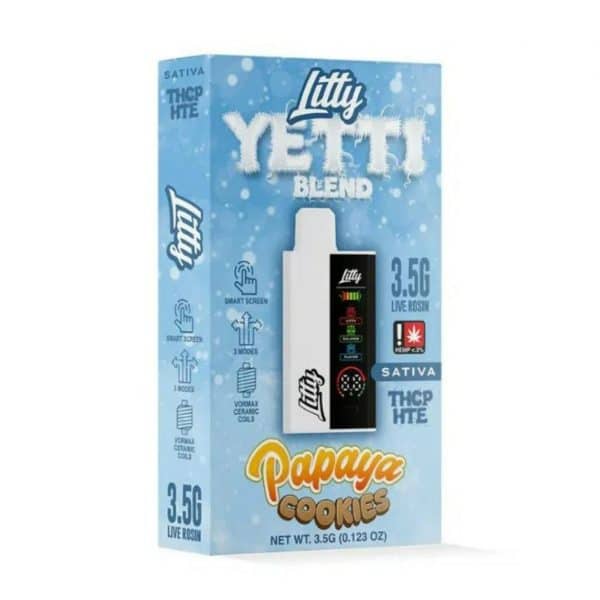 Litty Yetti Live Rosin Blend THCP/HTE Disposables 3.5G