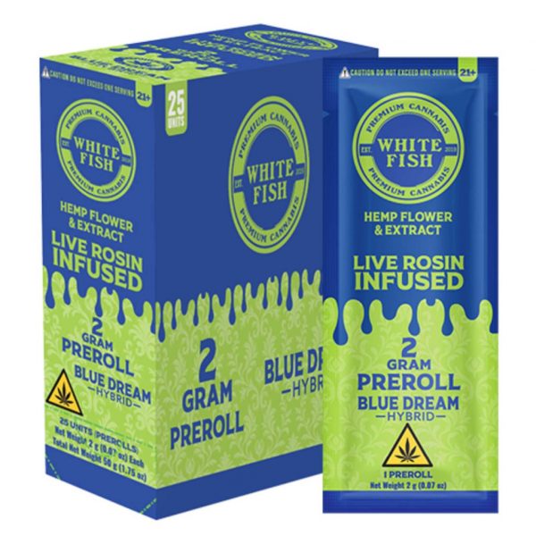 White Fish Live Rosin Infused Prerolls 2G