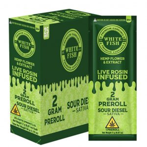 White Fish Live Rosin Infused Prerolls 2G