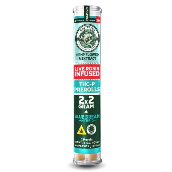 White Fish Live Rosin Infused Prerolls 2G-2CT