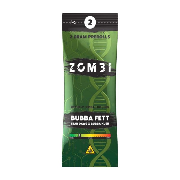Zombi D9/THC-P/CBGA/DB/CBG Prerolls 4G 2CT