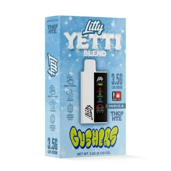 Litty Yetti Live Rosin Blend THCP/HTE Disposables 3.5G