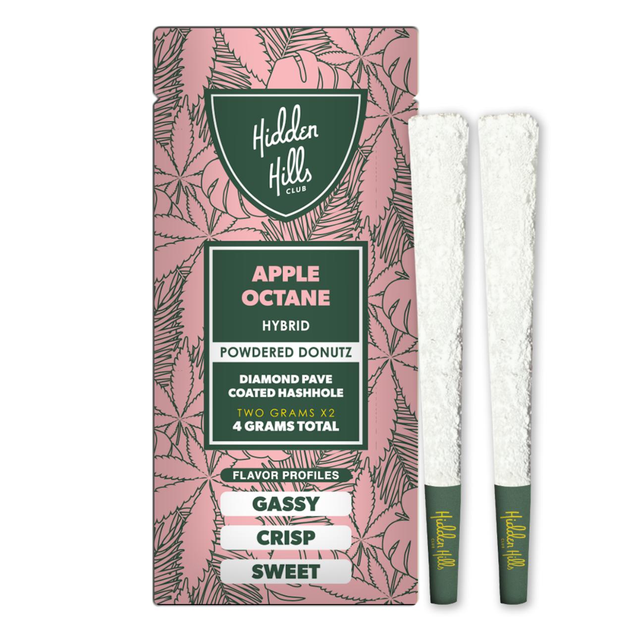 Hidden Hills Powdered Donutz Diamond Hash Hole Prerolls 4G 2CT