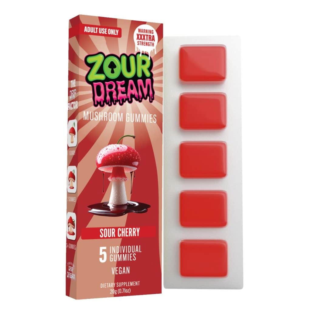 Zour-Dream-Mind-Melting-Mushroom-Gummies-Sour-Cherry