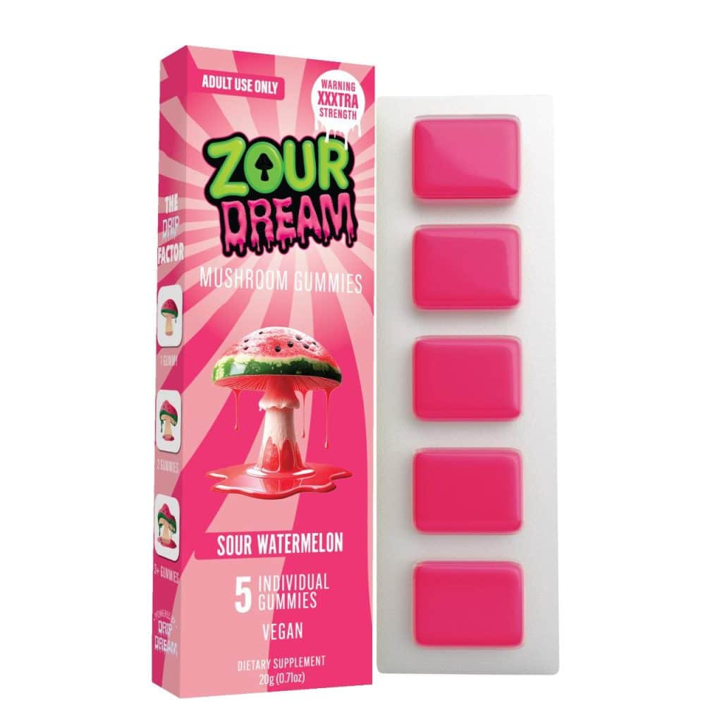 Zour-Dream-Mind-Melting-Mushroom-Gummies-Sour-Watermelon