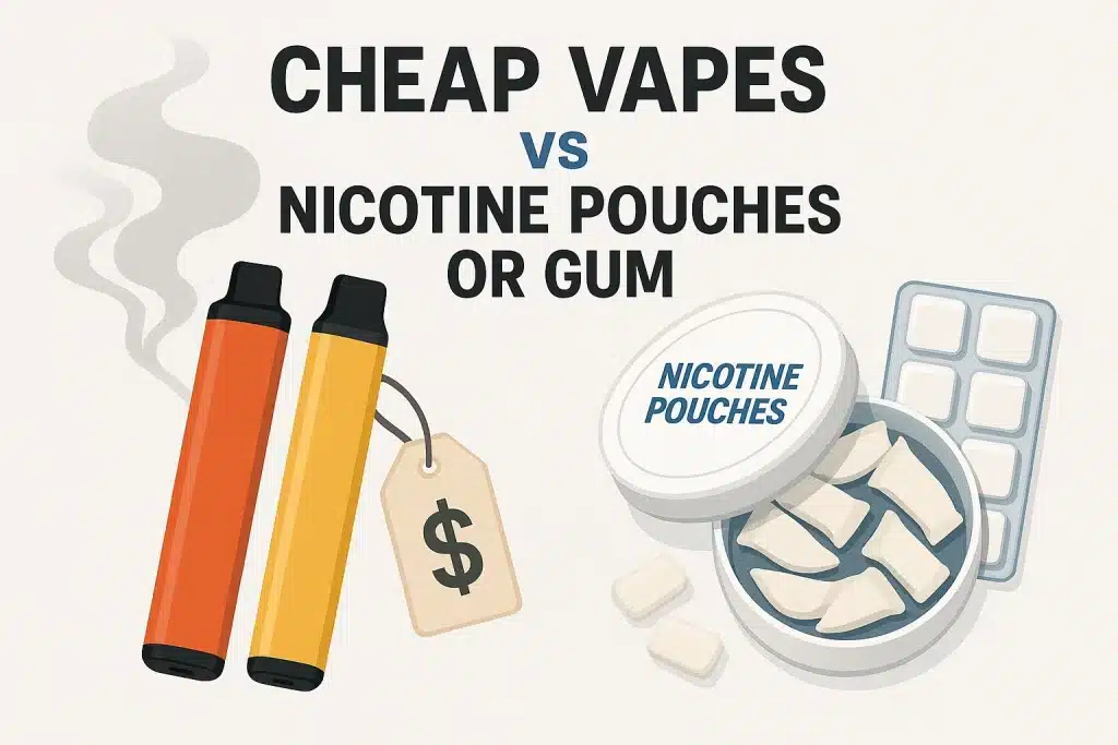 Vapes vs Nicotine Pouches
