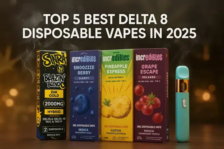 Top 5 Best Delta 8 Disposable Vapes in 2025