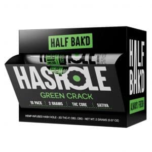 Half Bak’d THC Core Hash Hole Pre rolls 2G -1CT