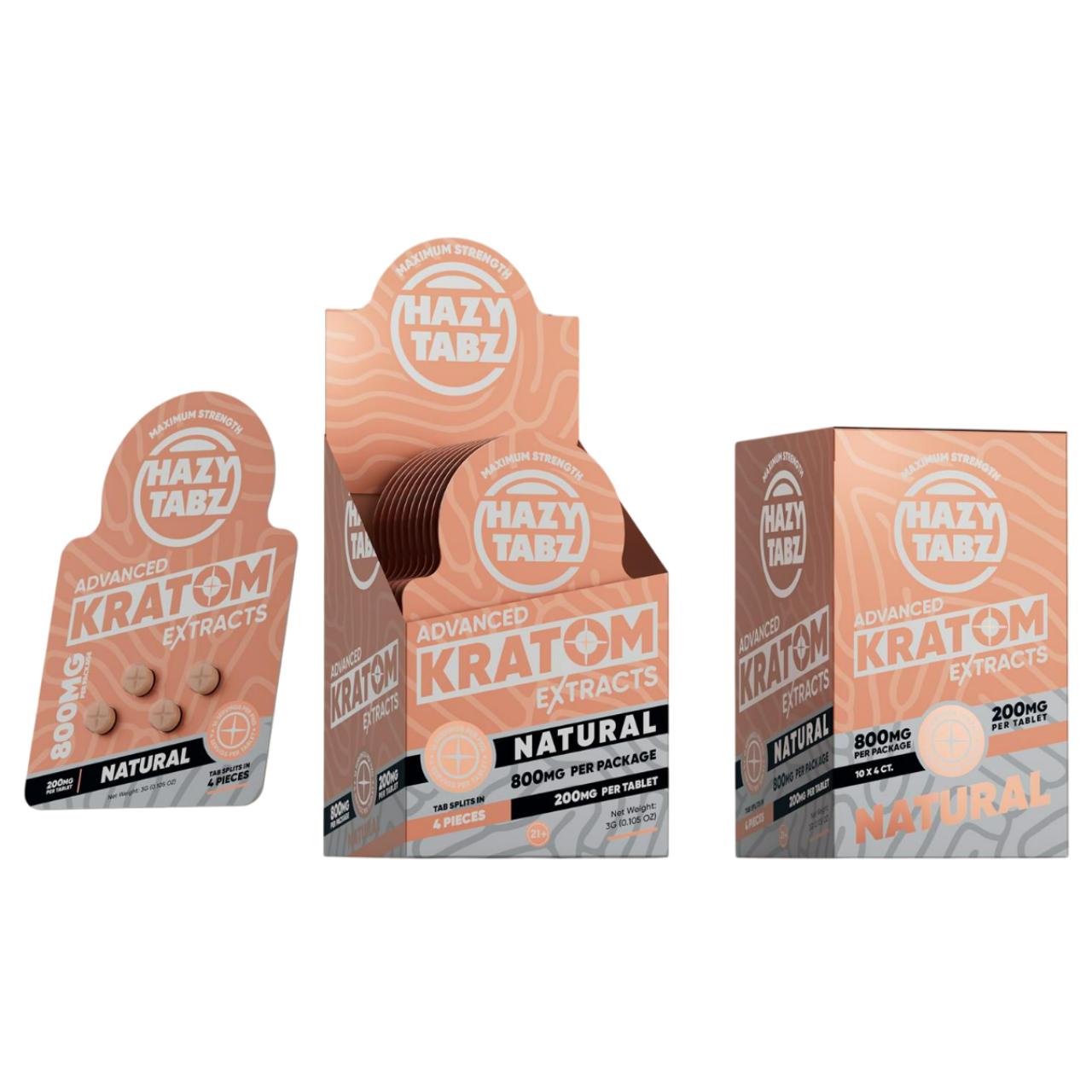 Hazy Tabz Advanced Kratom Extracts 800MG-4CT