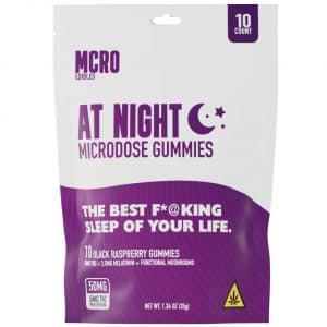 MCRO Microdose Gummies At Night 50MG – Black Raspberry