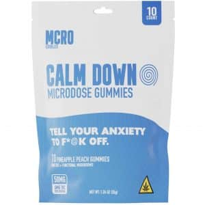 MCRO Microdose Gummies Calm Down 50MG – Pineapple Peach