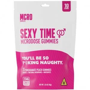 MCRO Microdose Gummies Sexy Time 25MG – Pomegranate Peach