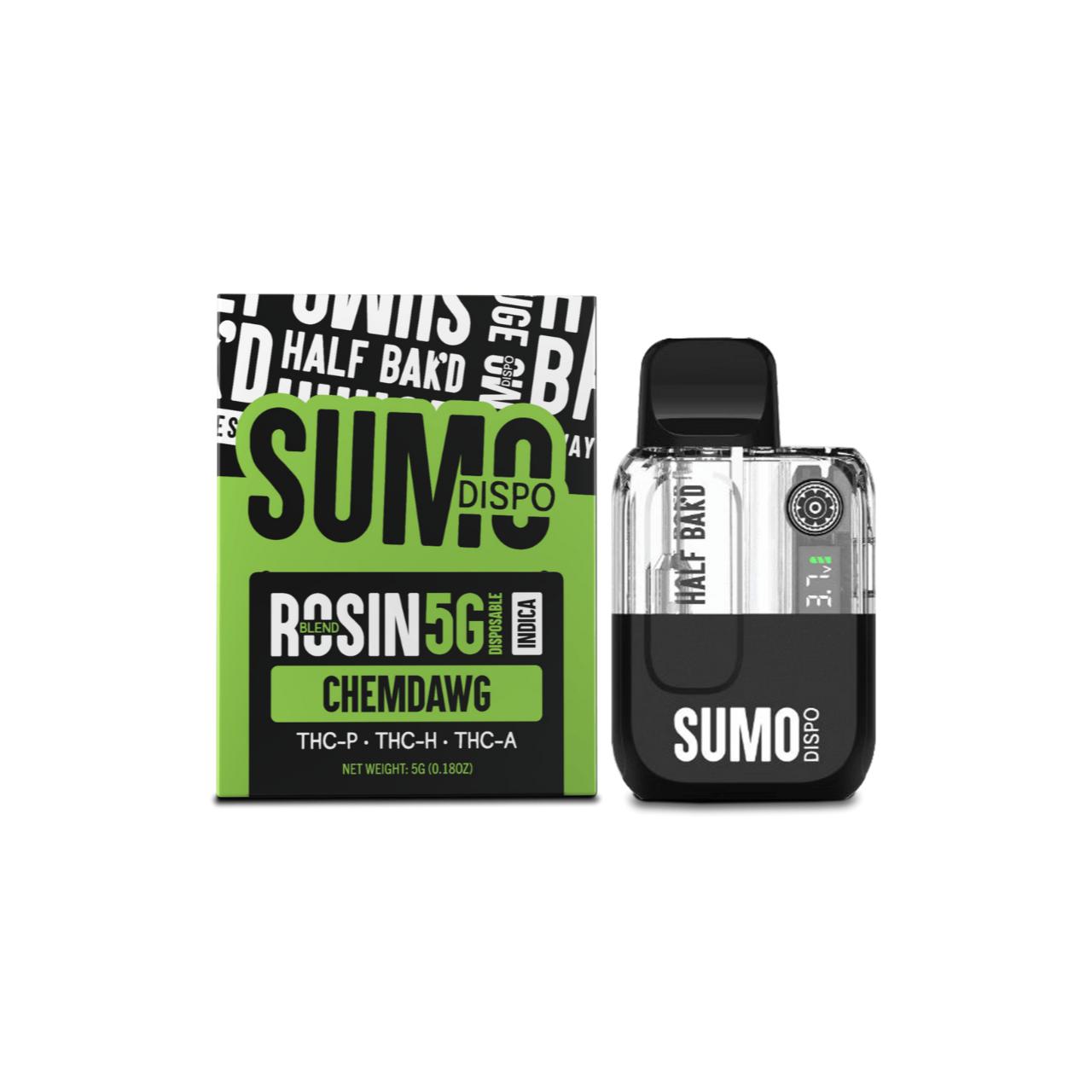 Half Bakd Sumo Rosin Blend THC-P + THC-H + THC-A Disposable | 5G