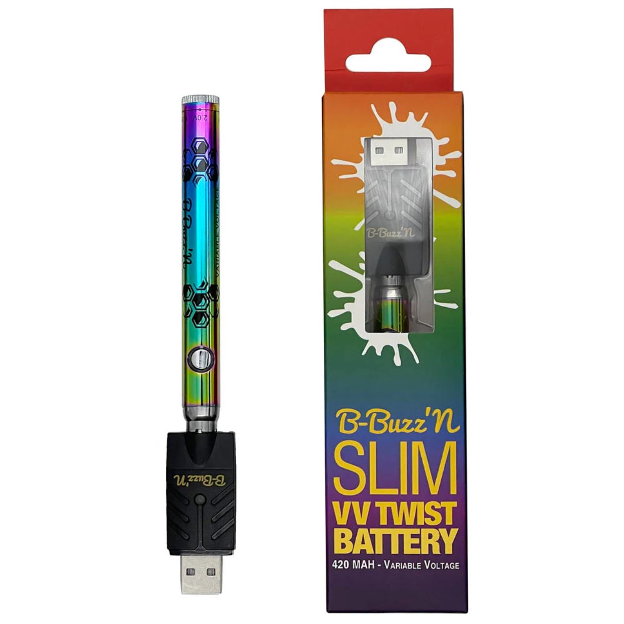 B-Buzz’n Slim VV Twist 420MAH Variable multi color