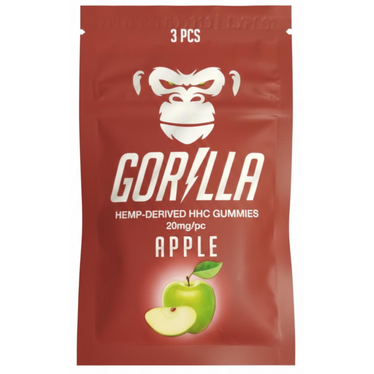 Gorilla HHC Gummies 60MG Apple