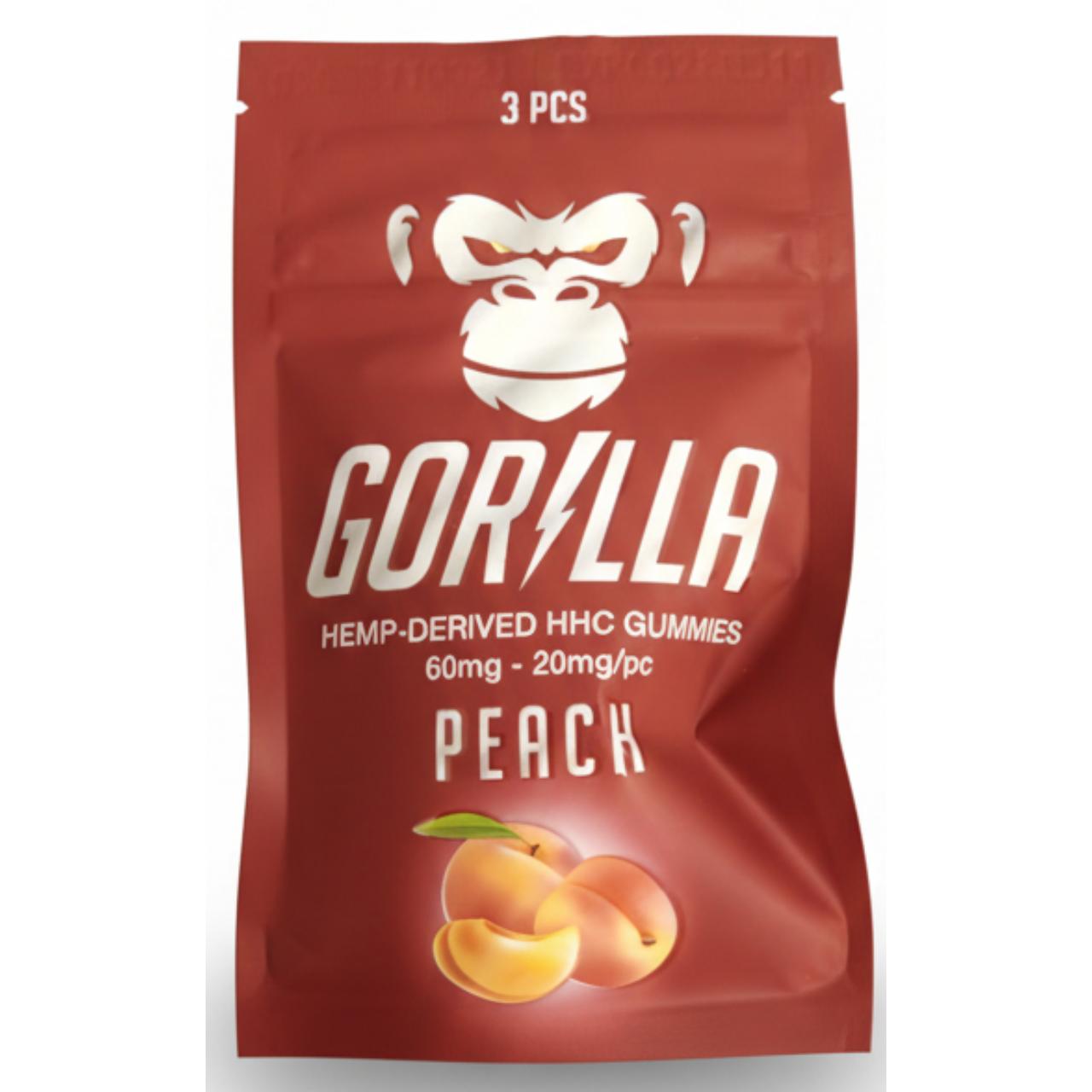 Gorilla HHC Gummies 60MG Peach