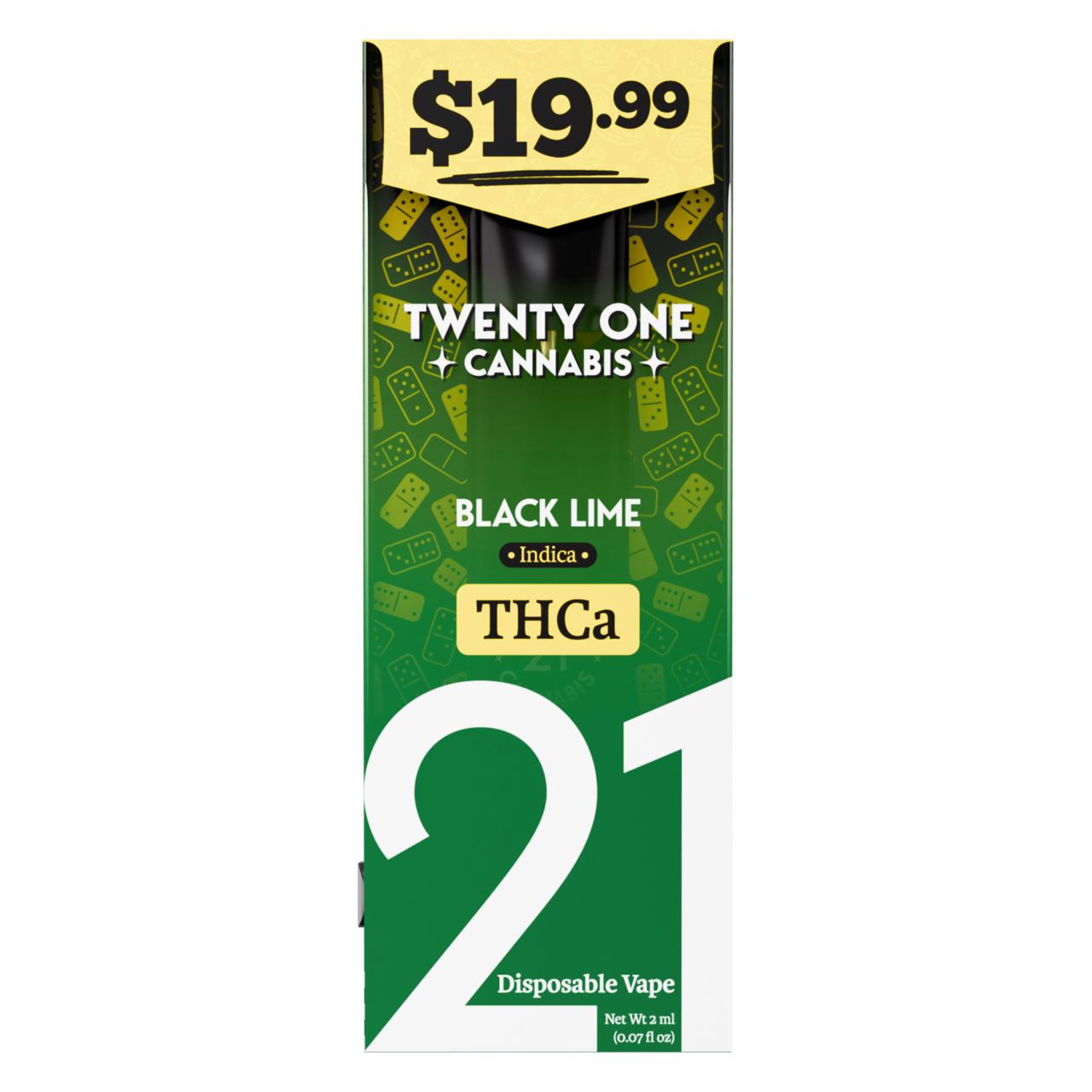 Twenty One THCA Pre Priced Disposables 2G