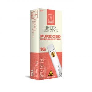 Higher Education Pure CBD Disposable 1G apple fritter hybrid