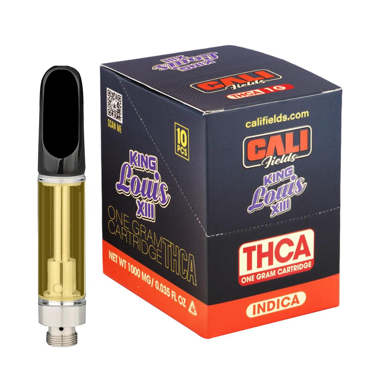 Cali Fields THCA Cartridge 1G King Lous XII Indica
