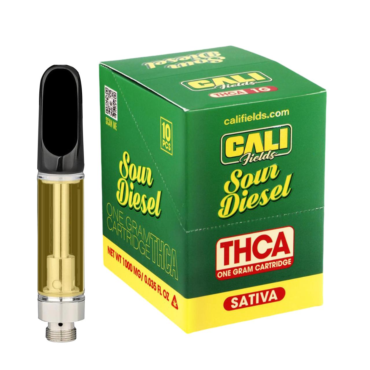 Cali Fields THCA Cartridge 1G Sour Diesel Sativa