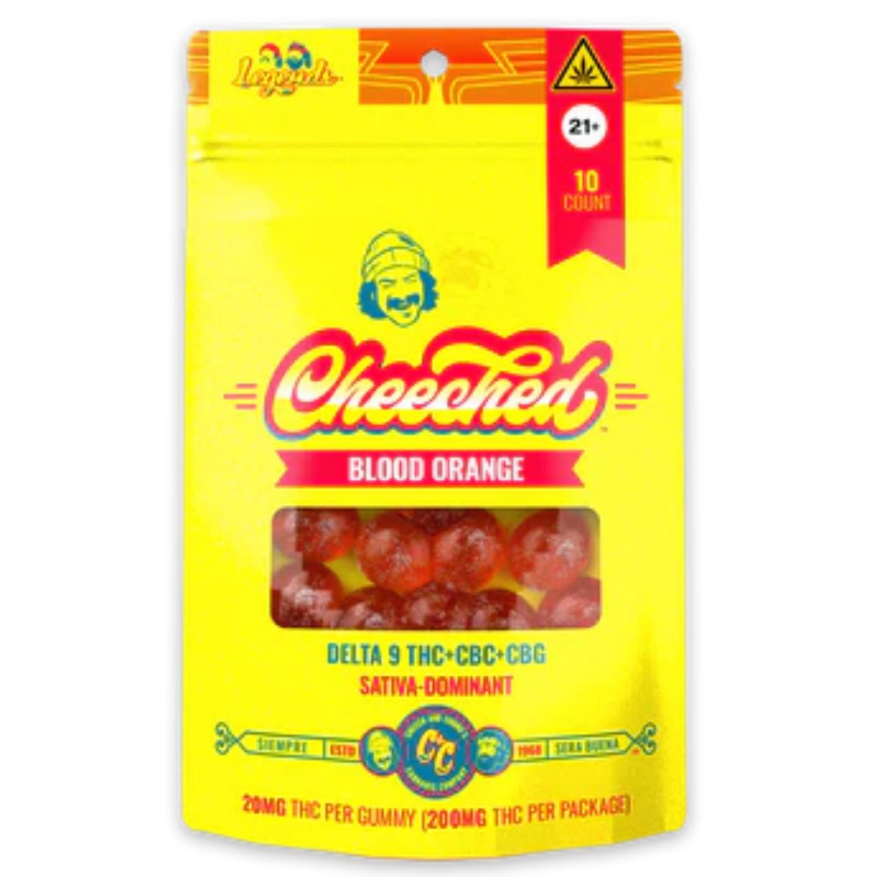 Cheech & Chong Legends Line 200mg 10ct Gummies 1pk cheeched blood orange