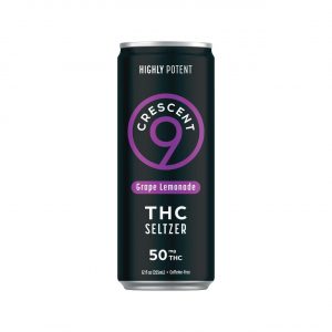Crescent 9 THC Seltzer 12 OZ Grape Lemonade